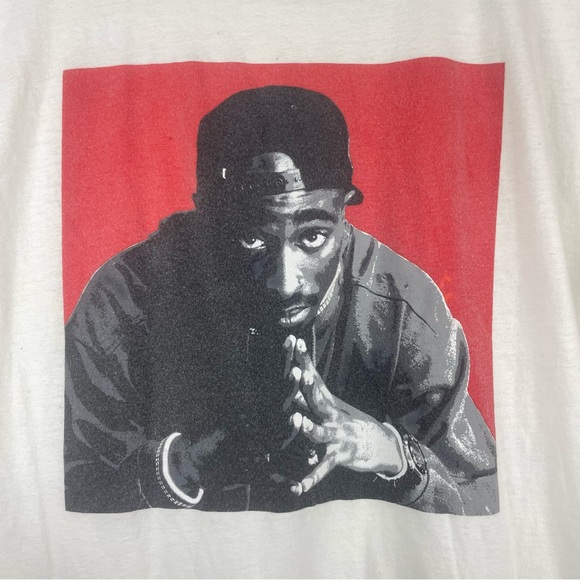 Tupac Shakur Poetic Justice Graphic Tee T-shirt Mens Size Large 100% cotton - Picture 4 of 7